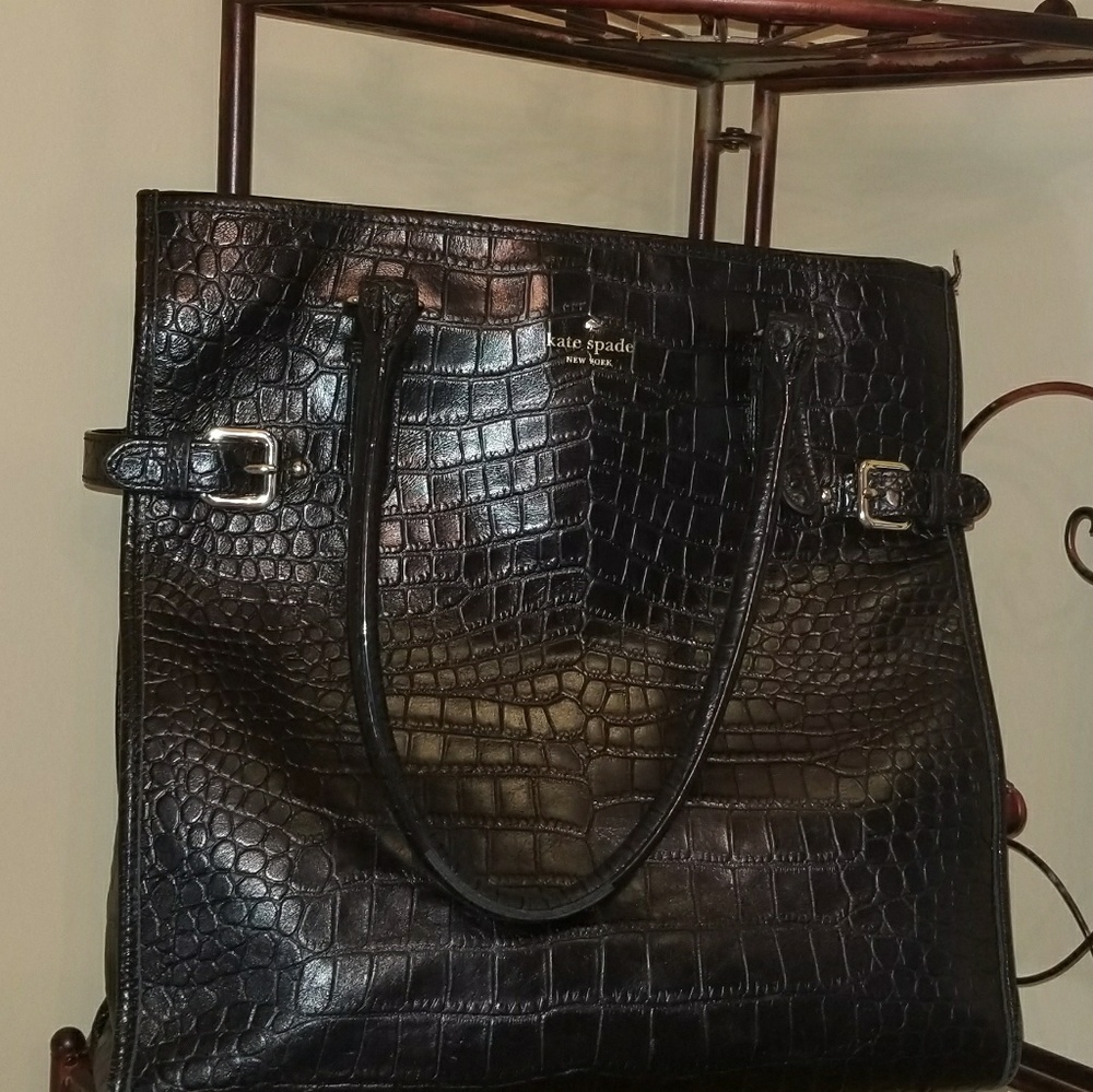 Kate Spade Faux Croc Tote